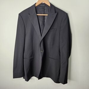Reiss Single Breast Black Blazer Men's Sz 42R Wool Blend
